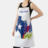 Blauwbonnaars Blauwe Vloeren Texas Texan State Flo Schort (Insitu)