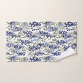 Blauwbonnaars Bloemen Blauwe Waterverf Wilde bloem Bad Handdoek (Handdoek)