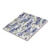 Blauwbonnaars Bloemen Blauwe Waterverf Wilde bloem Tegeltje (Zijkant)