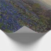 Blauwbonnetbloemen (landschap) cadeaupapier (Hoek)