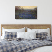 Blauwbonnetbloemen (landschap) canvas afdruk (Insitu (Slaapkamer))