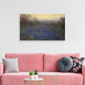 Blauwbonnetbloemen (landschap) canvas afdruk (Insitu (Woonkamer))