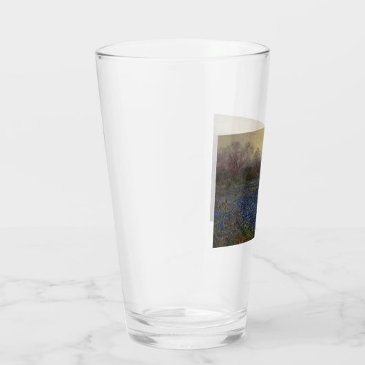 Blauwbonnetbloemen (landschap) glas (Rechts)