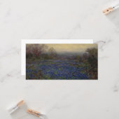 Blauwbonnetbloemen (landschap) kaart (Voorkant / Achterkant in situ)