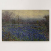 Blauwbonnetbloemen (landschap) legpuzzel (Horizontaal)
