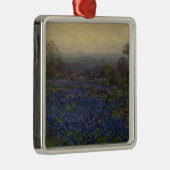 Blauwbonnetbloemen (landschap) metalen ornament (Rechts)