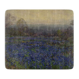 Blauwbonnetbloemen (landschap) snijplank