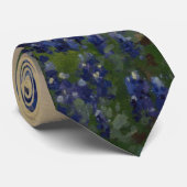 Blauwbonnetbloemen (landschap) stropdas (Opgerold)