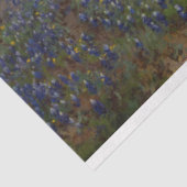 Blauwbonnetbloemen (landschap) tissuepapier (Detail)