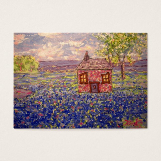 blauwbonnetje visitekaartjes (Voorkant)