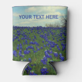 Blauwbonnetjes Blauwe Bloemen Texas Floral Koelbox Blikjeskoeler (Voorkant)