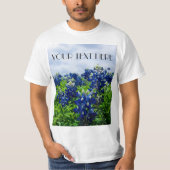 Blauwbonnetjes Blauwe Vloeren Texas texan Floral T T-shirt (Voorkant)