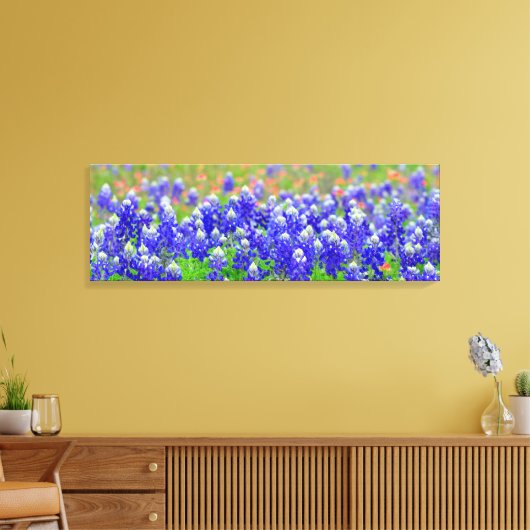 Blauwbonnetjes Canvas Afdruk (Insitu (Woonkamer))