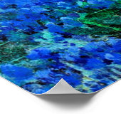 Blauwbonnetjes in de Misty Morning Poster (Hoek)