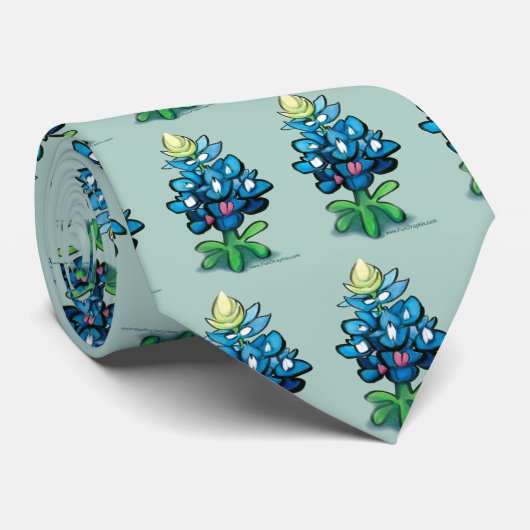 Blauwbonnetjes Stropdas (Opgerold)