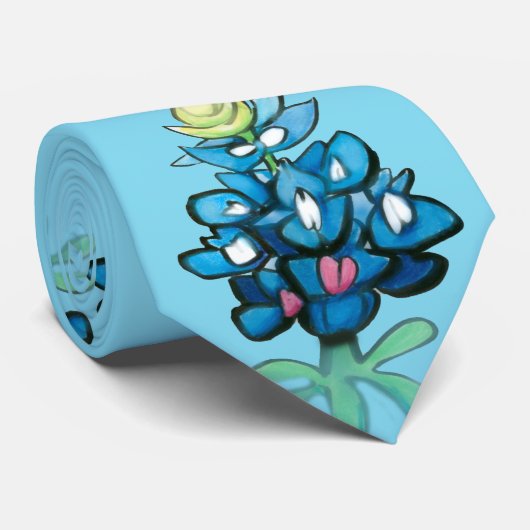 Blauwbonnetjes Stropdas (Opgerold)