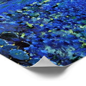 Blauwbonnetlandschap met Cacti en Mountain Laurel Poster (Hoek)