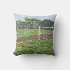 Blauwbonnettenveld Pillow Kussen