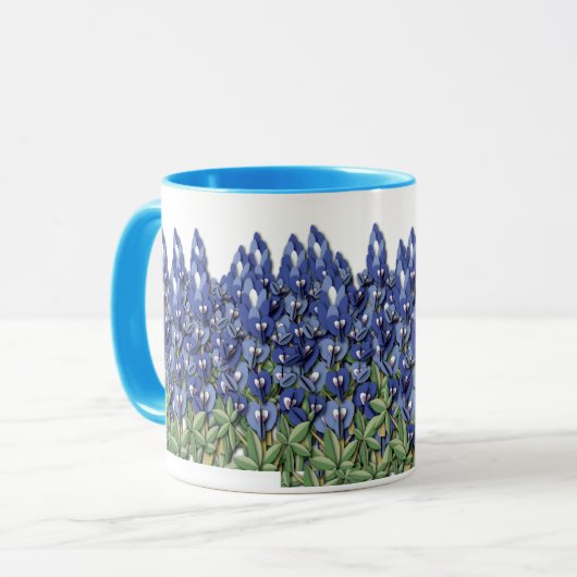 Blauwbonnetveld Mok (Voorkant links)