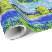 blauwbonnetvelden cadeaupapier (Rol Hoek)