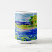 blauwbonnetvelden voor altijd koffiemok (Center)