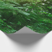 Blauwboombladerbladerdak in tropisch oerwoud cadeaupapier (Hoek)