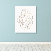 blauwboon canvas afdruk (Insitu (Houten vloer))