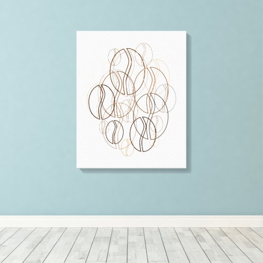 blauwboon canvas afdruk (Insitu (Houten vloer))