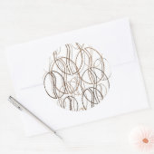 blauwboon ronde sticker (Envelop)
