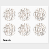 blauwboon ronde sticker (Vel)