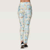 Blauwbruin zeeslantaarns leggings (Achterkant)
