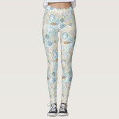 Blauwbruin zeeslantaarns leggings (Voorkant)