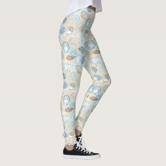 Blauwbruin zeeslantaarns leggings (Rechts)