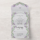 Blauwbruinbruinkoolvis All In One Uitnodiging (Binnen)