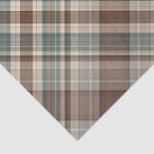 Blauwbruine tartaanvinnen tissuepapier (Detail)