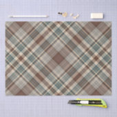 Blauwbruine tartaanvinnen tissuepapier (Craft)