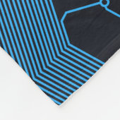 Blauwcircuitkaart Fleece Deken (Hoek)
