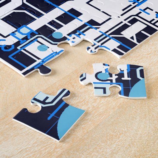 Blauwcircuitkaart Legpuzzel (Zijkant)