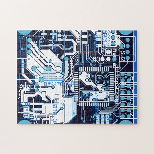 Blauwcircuitkaart Legpuzzel (Horizontaal)