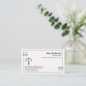 Blauwcitaat - Lijst - Recht Visitekaartje (Staand voorkant)