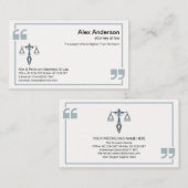 Blauwcitaat - Lijst - Recht Visitekaartje (Voorkant / Achterkant)