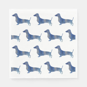 Blauwdachshund Servet