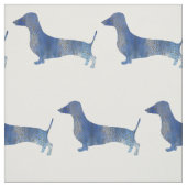 Blauwdachshund Stof (Swatch)