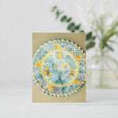 Blauwdashladder, Lambeth pottery Briefkaart (Staand voorkant)