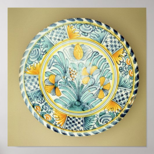 Blauwdashladder, Lambeth pottery Poster (Voorkant)