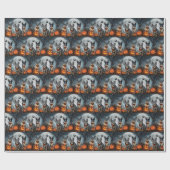 Blauwde Heeler Halloween Spoken Cadeaupapier (Vlak)