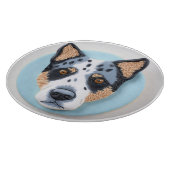Blauwde Heeler Hond 3D Geïnspireerd Snijplank (Hoek)
