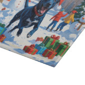 Blauwde Heeler Kerst Sneeuwscène Snijplank (Hoek)
