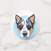Blauwde Roodhond Honden 3D Geïnspireerd Confetti (Kleine voorkant)