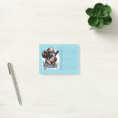 Blauwde Runderhond Cowboy Hond Punny Hoe-wie Austr Post-it® Notes (Kantoor)